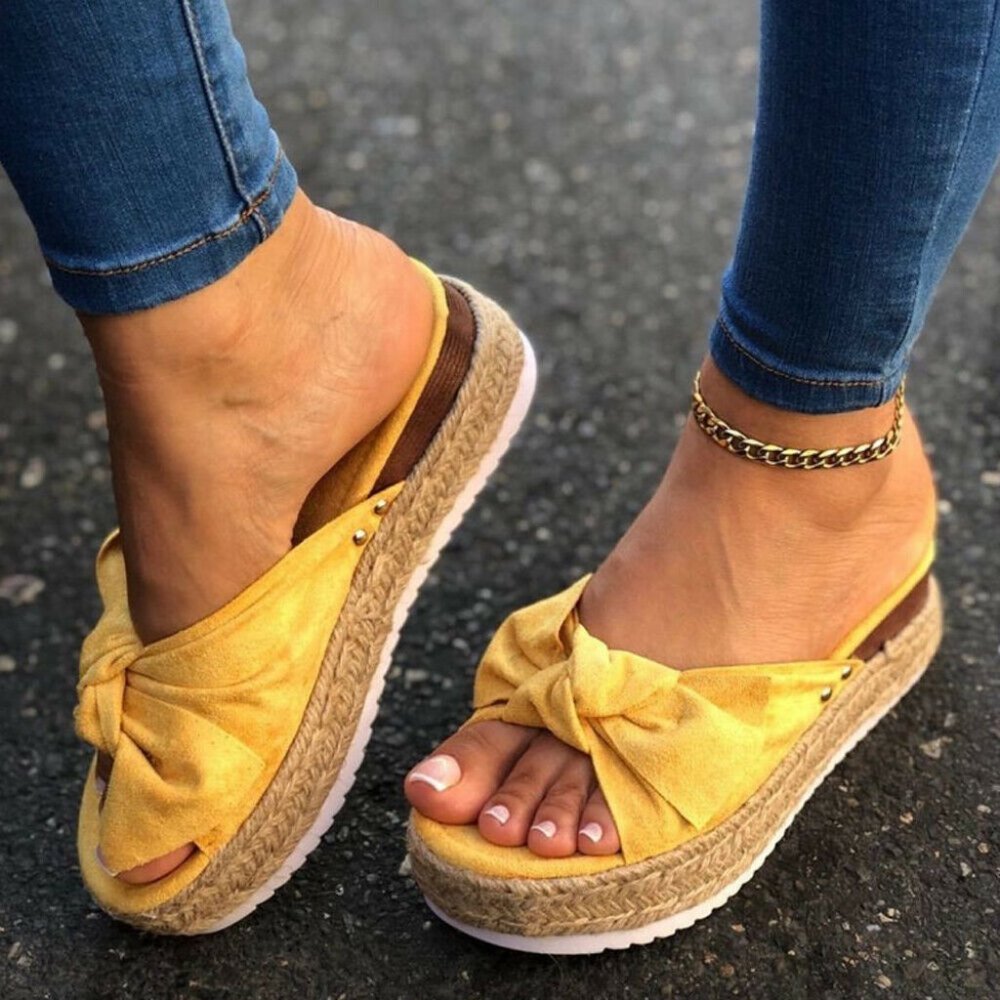 Women's Sandal, Mustard Color, "Pick your Size"